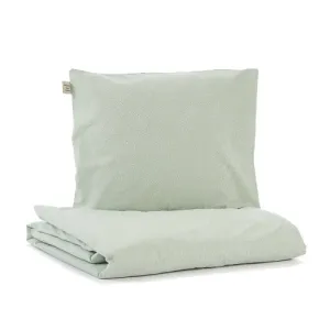 Nobodinoz Cot Bed/Toddler Himalaya Duvet Cover White Bubble Aqua