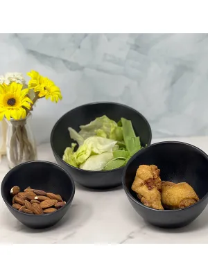 Sumi Sliced Bowl Black - 4"
